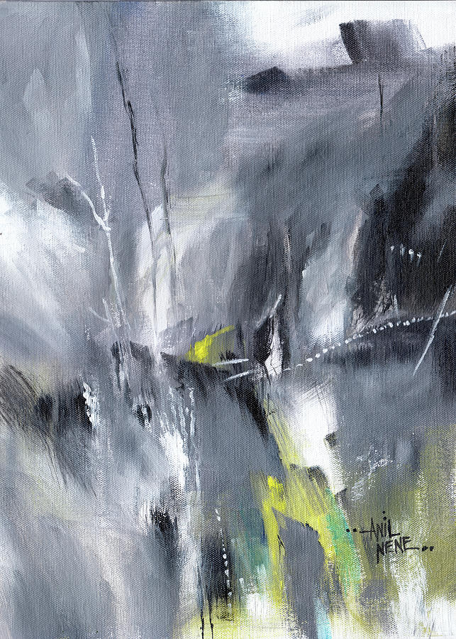 Waterfall Abstract Painting