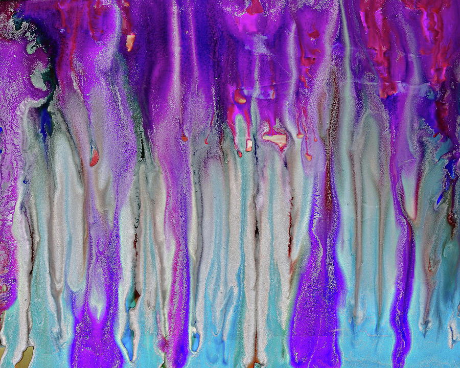 Waterfall Abstract Painting by Dana Roper
