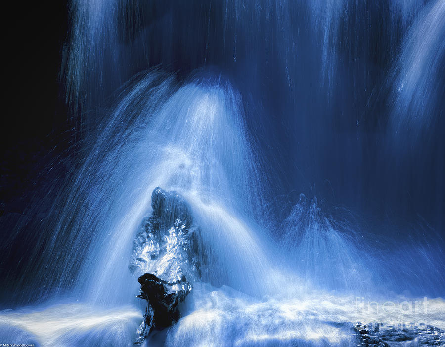 Waterfall Abstract Photograph by Mitch Shindelbower