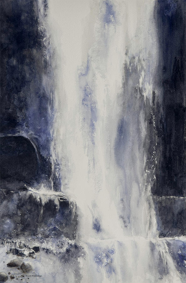 Abstract Painting - Waterfall Abstraction by Jimmy Magouirk