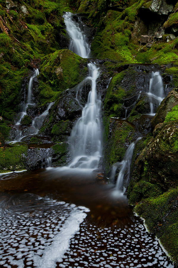 Waterfall And Foam Photograph by Irwin Barrett
