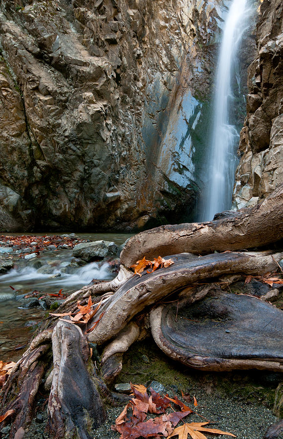 Waterfall and lake Photograph by Michalakis Ppalis