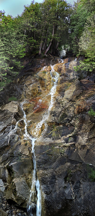 Waterfall at Lake Willoughby  Photograph by Nancy Griswold