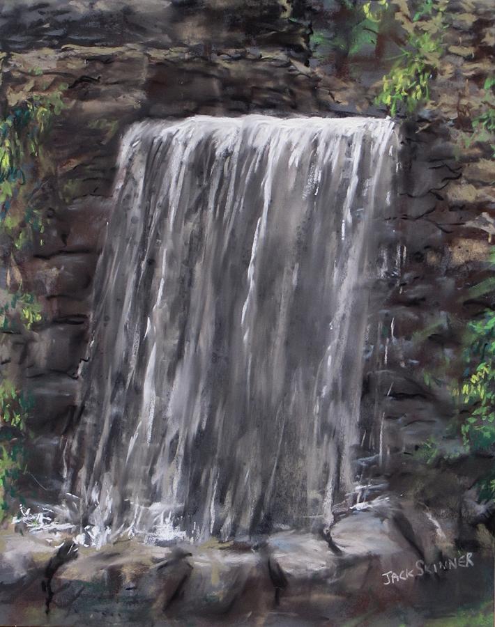 Waterfall At Longfellows Gristmill Painting by Jack Skinner