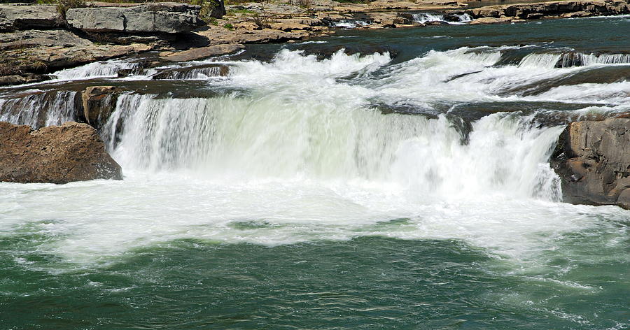 Waterfall at Ohiopyle State Park Photograph by Larry Ricker
