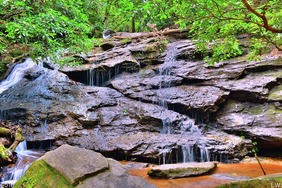 Waterfall At Stumphouse Tunnel Oconee County South Carolina Photograph by Lisa Wooten