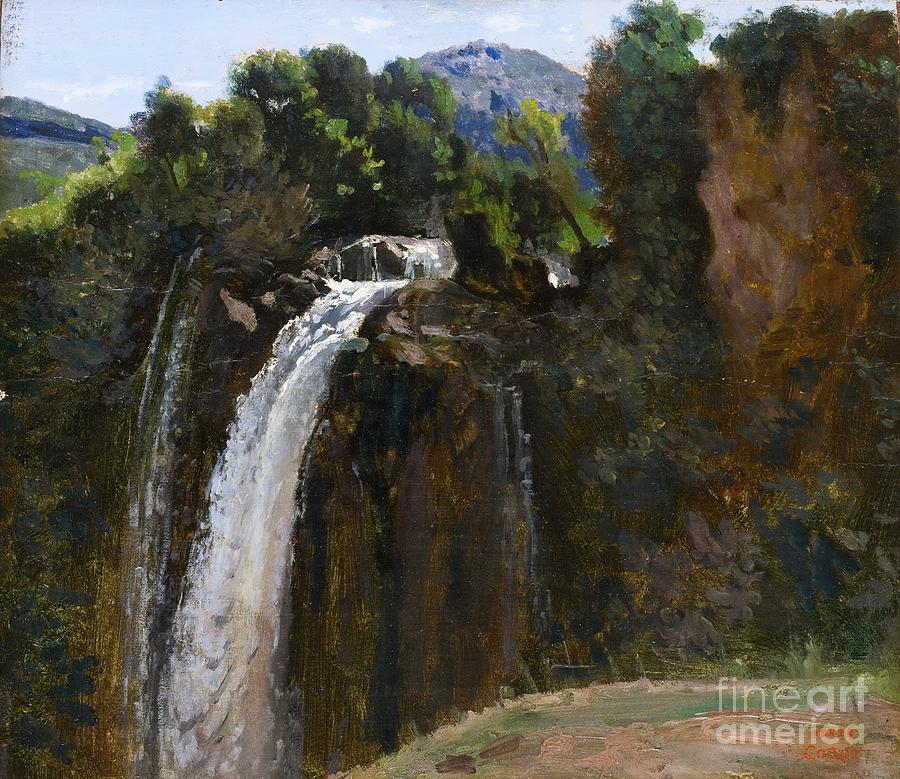 Waterfall at Terni Painting by MotionAge Designs