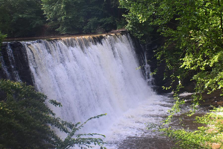 Waterfall at VIckery Creek Trail Photograph by Mary Ann Artz