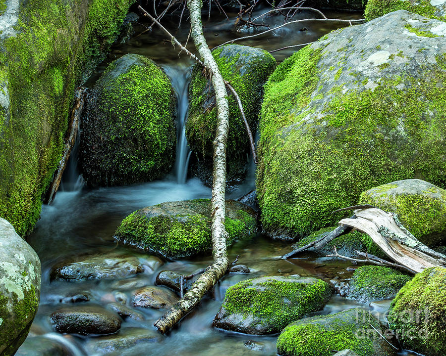 Waterfall between Rocks Photograph by Eric Killian