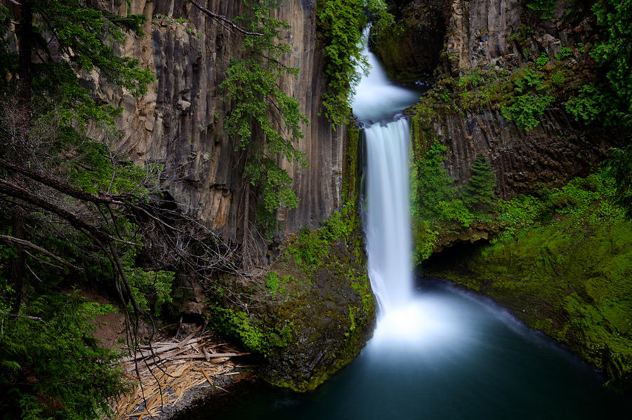 Waterfall Photograph by Evgeny Vasenev