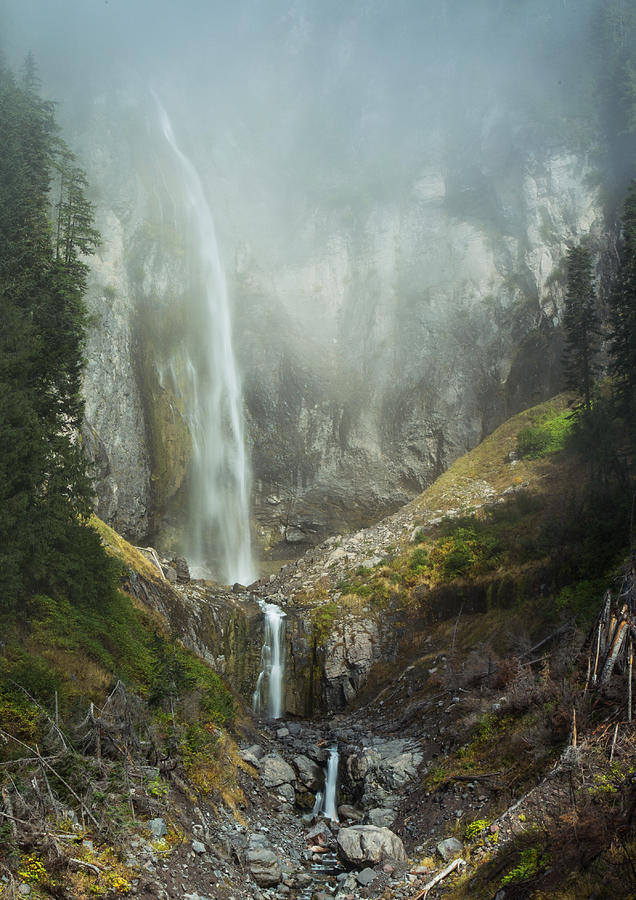 Nature Photograph - Waterfall From Heaven by Angie Vogel