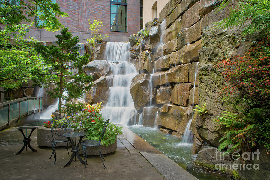 Waterfall Garden Park Seattle Photograph by Jerry Fornarotto