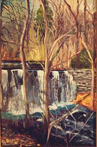Tree Painting - Waterfall by Glynnis Sorrentino