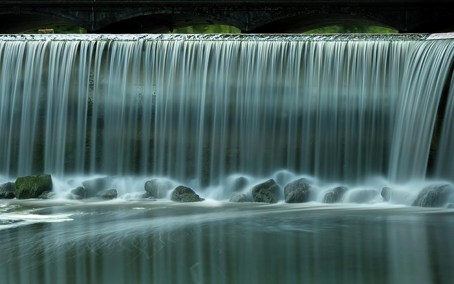 Waterfall In A Park Photograph