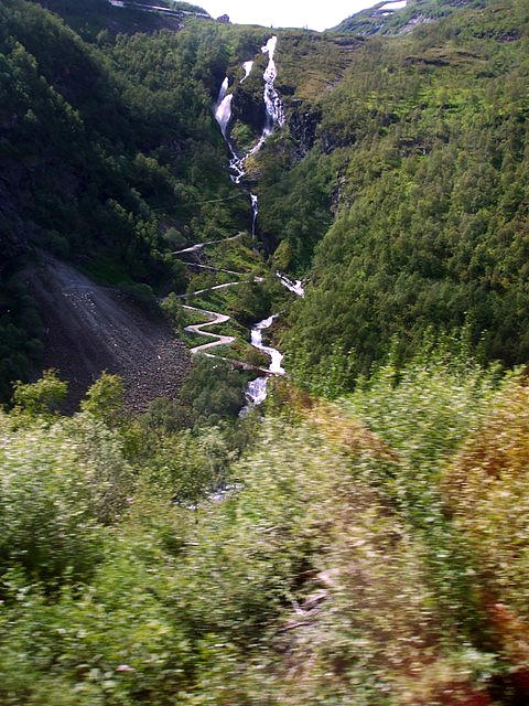 Waterfall In Flaam Norway Photograph by Mackenzie Moulton