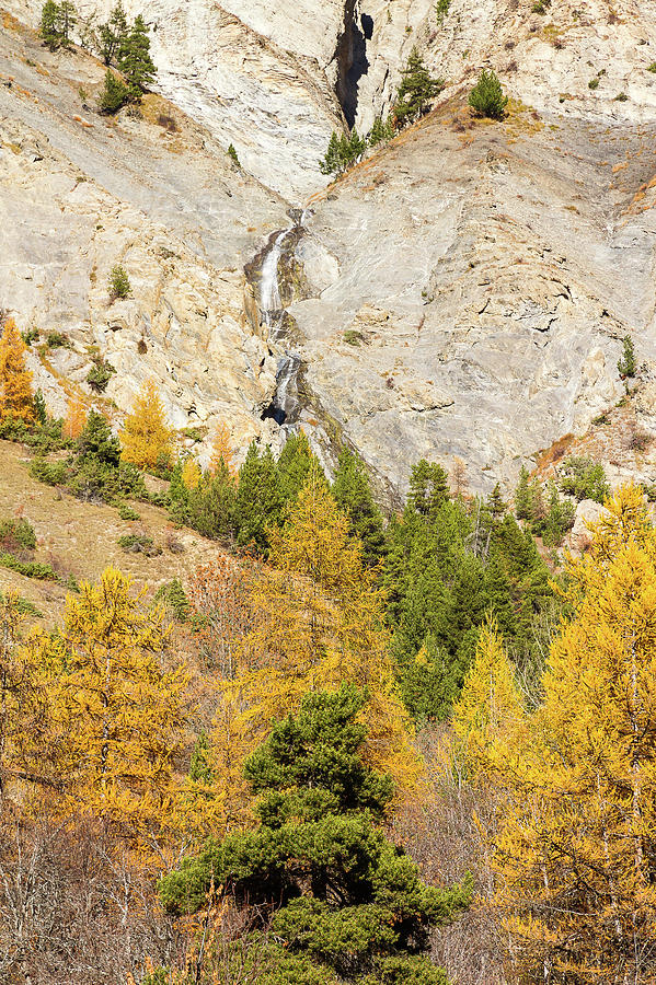 Waterfall in French Alps - 3 Photograph by Paul MAURICE