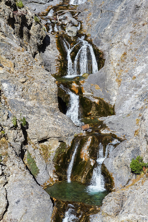 Waterfall in French Alps Photograph by Paul MAURICE