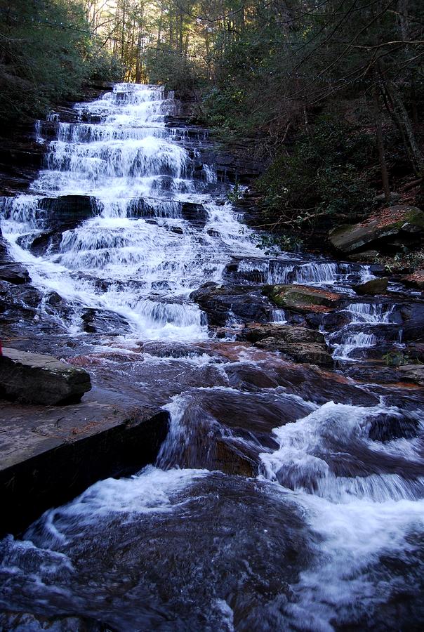 Waterfall in Georgia Photograph by Angela Murray