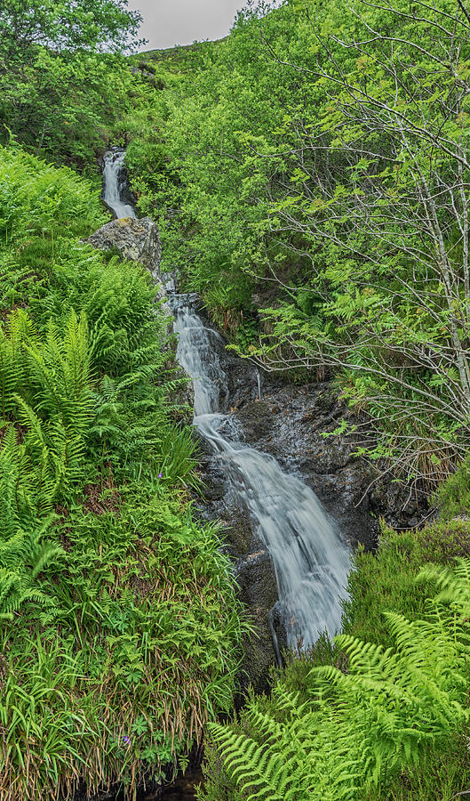 Waterfall In Glen Turret Photograph