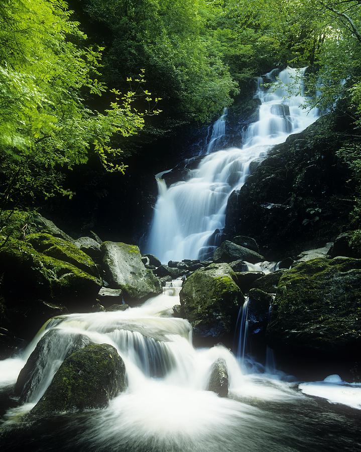 Waterfall Photograph - Waterfall In Killarney National Park by The Irish Image Collection 