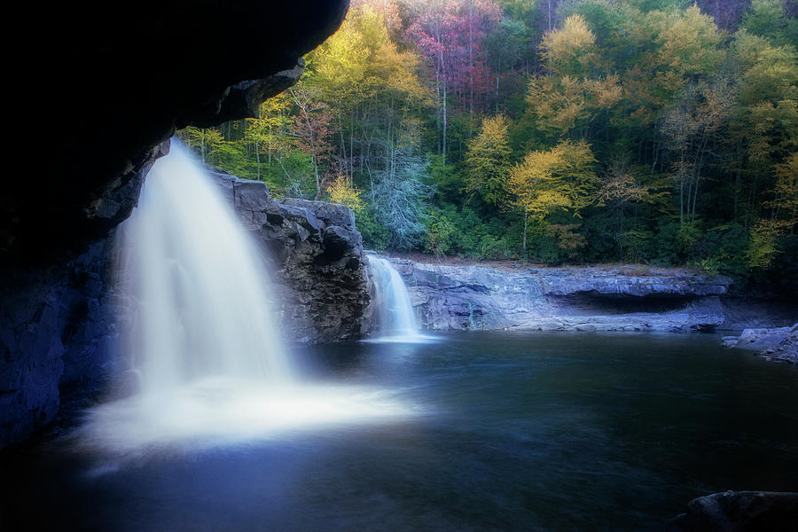 Waterfall in the Fall Photograph by Dan Friend