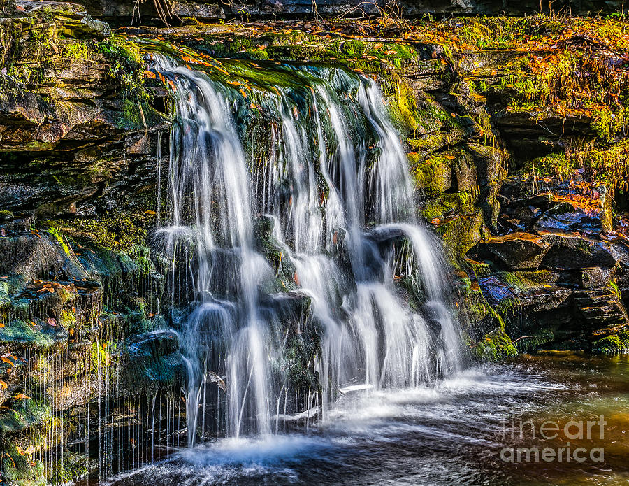 Waterfall in the Glen Photograph by Nick Zelinsky Jr - Fine Art America