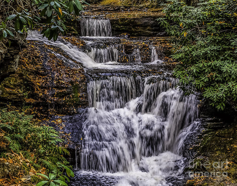Waterfall in the Pennsylvania Poconos Photograph by Nick Zelinsky Jr