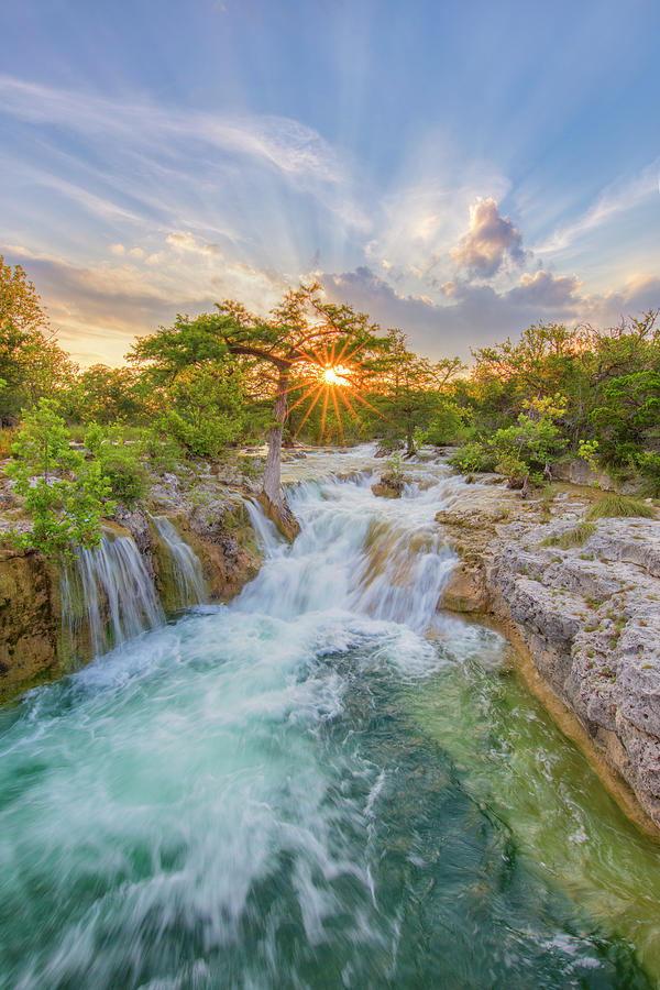 Waterfall in the Texas Hill Country 2 Photograph by Rob Greebon