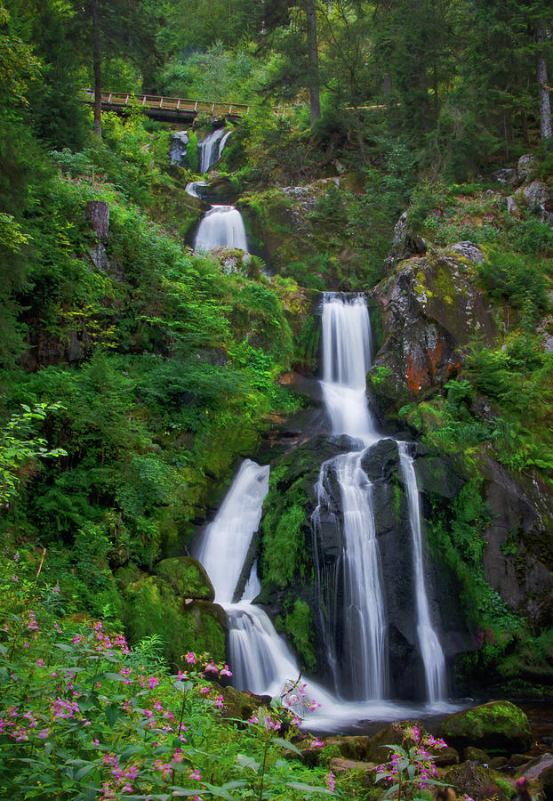 Waterfall Photograph - Waterfall in Triberg, Black Forest, Germany by Ina Kratzsch