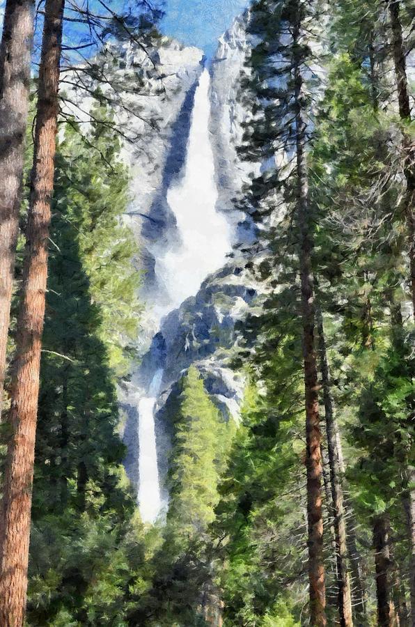 Waterfall in Yosemite Photograph by Ashish Agarwal