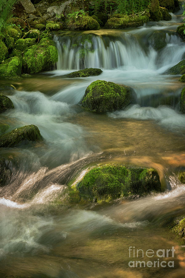 Waterfall. Fine Art Landscape Photograph by Jelena Jovanovic