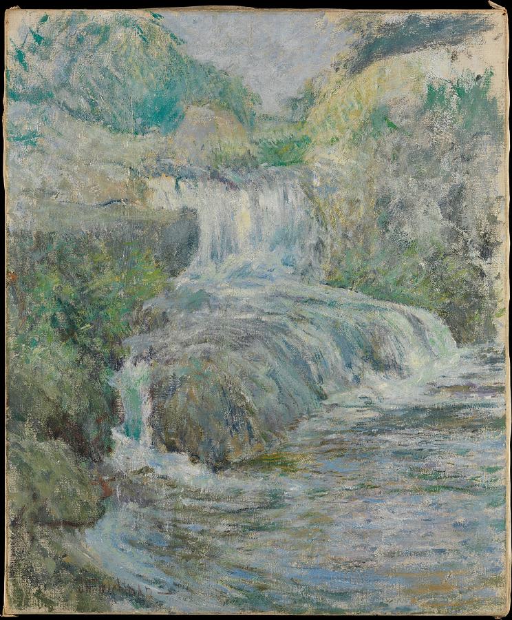 Waterfall Painting by John Henry Twachtman