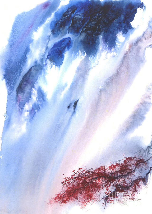 Waterfall Painting by Mui-Joo Wee