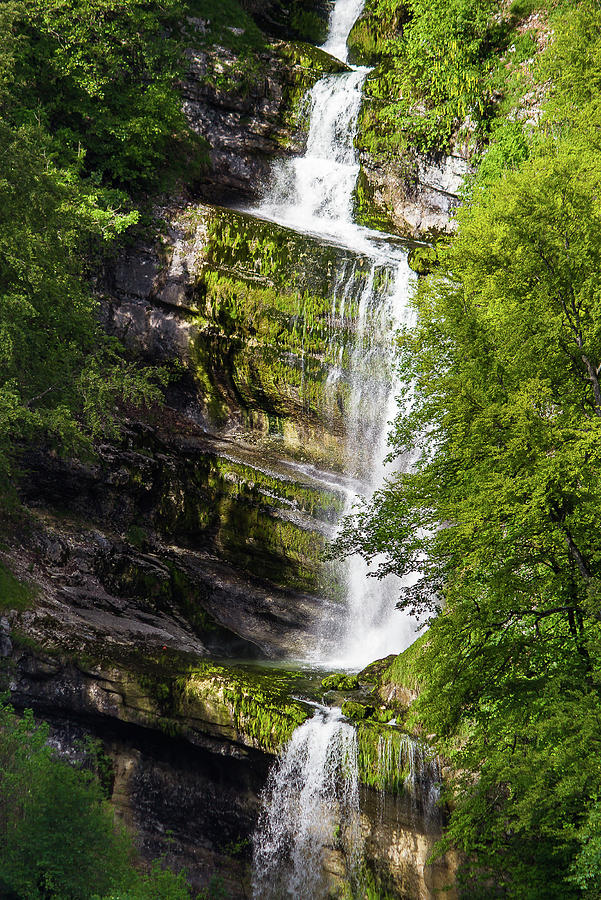 Waterfall of Bief de la Ruine Photograph by Paul MAURICE