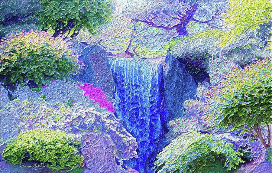 Waterfall Of Heaven Painting by Susanna Katherine