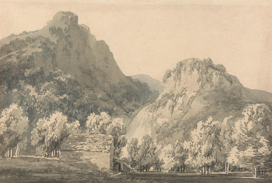 Waterfall of Lodore, Cumberland Painting by Joseph Mallord William Turner
