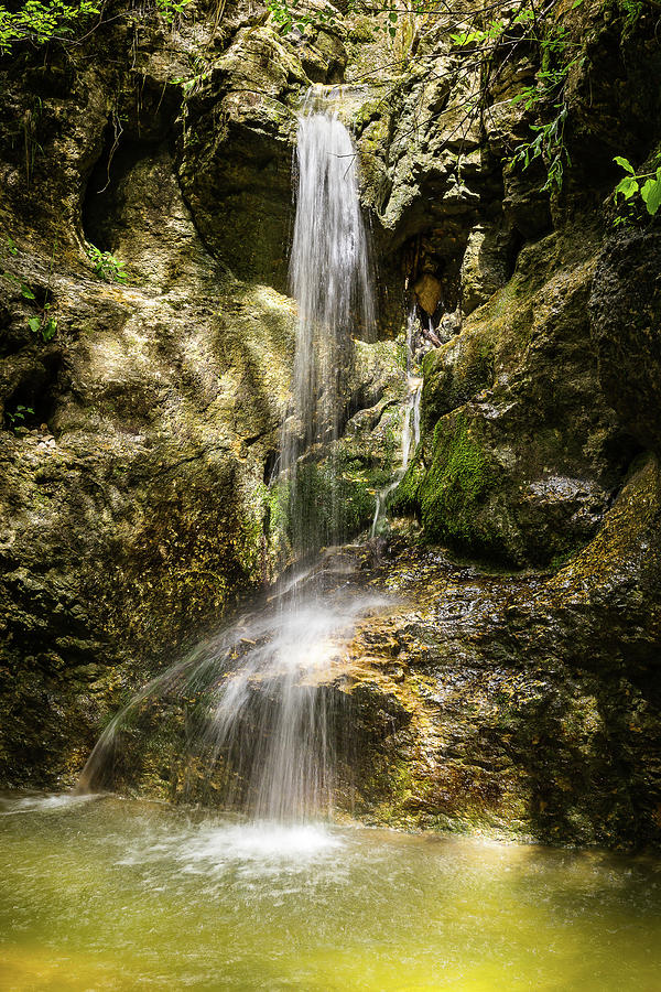 Waterfall of the Sautoux - Bugey mountains - France Photograph by Paul MAURICE