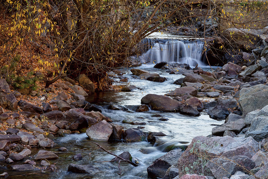 Waterfall On Beautiful Boulder Creek Photograph by James BO Insogna