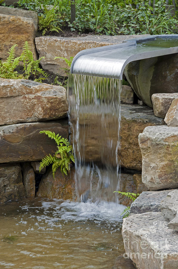 Waterfall On The Floriade Photograph by Compuinfoto - Fine Art America