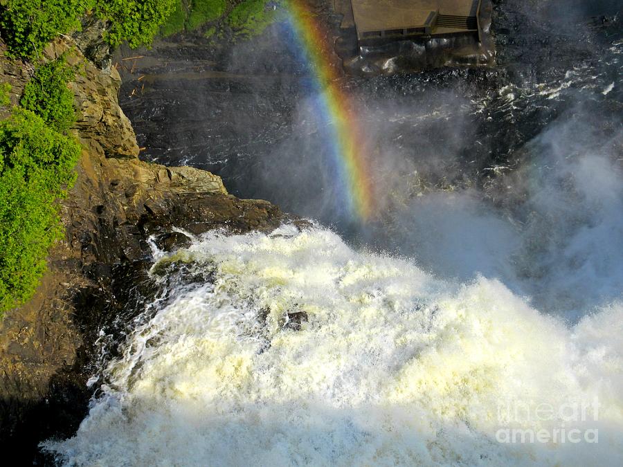 Waterfall Photograph - Waterfall Rainbow by Crystal Loppie