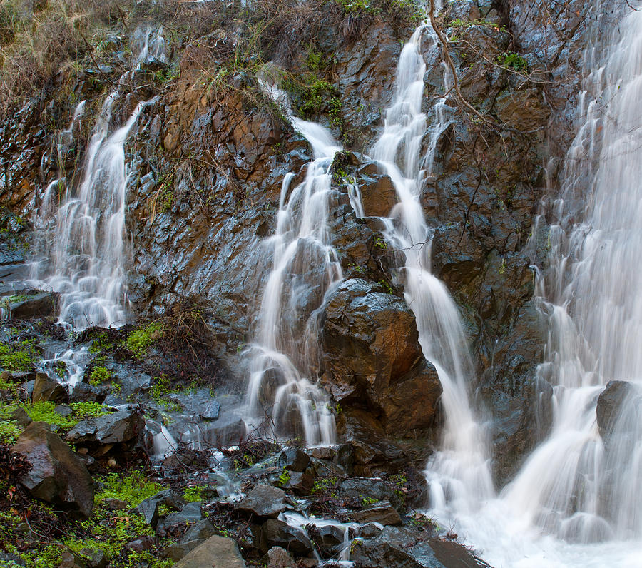 Waterfalls  among Rocks Photograph by Michalakis Ppalis