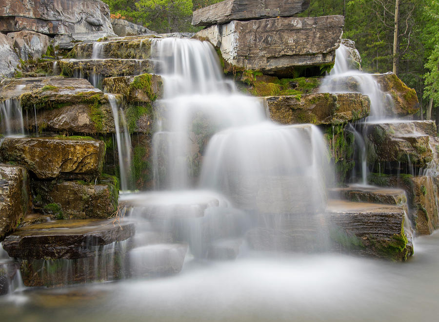 Waterfalls and Stones Photograph by Bill Cubitt