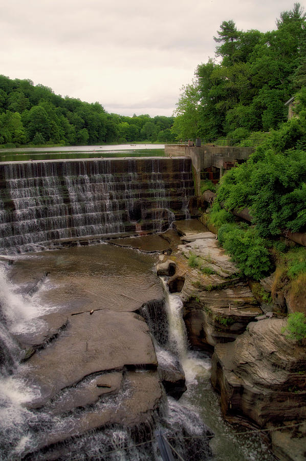 Waterfalls Cornell University Ithaca New York 08 Vertical Photograph by Thomas Woolworth