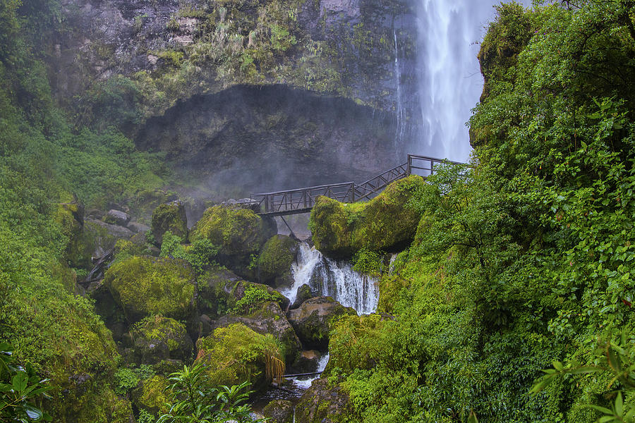 Waterfalls, Cuenca, Ecuador Photograph by Robert McKinstry