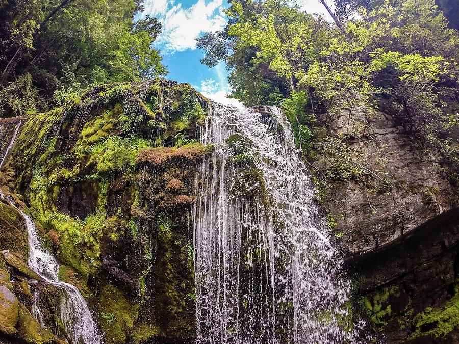 Waterfalls In The Mountains On Lake Jocassee South Carolina Photograph by Alex Grichenko