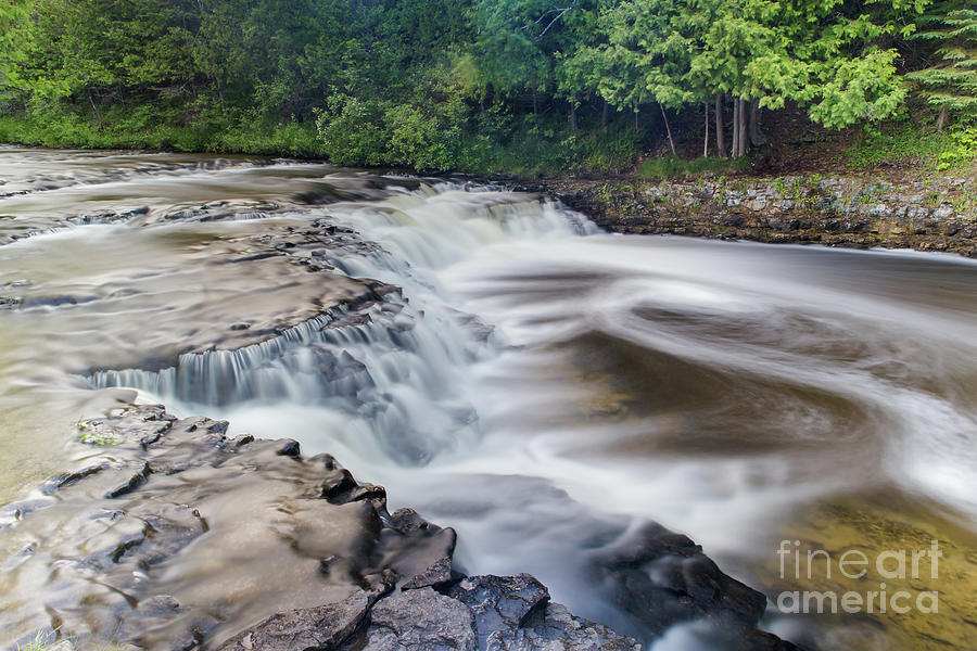 Waterfalls Ocqueoc Falls -0863 Photograph by Norris Seward