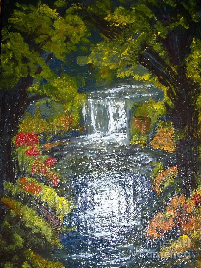Waterfall Painting - Waterfalls by Teresa Nash