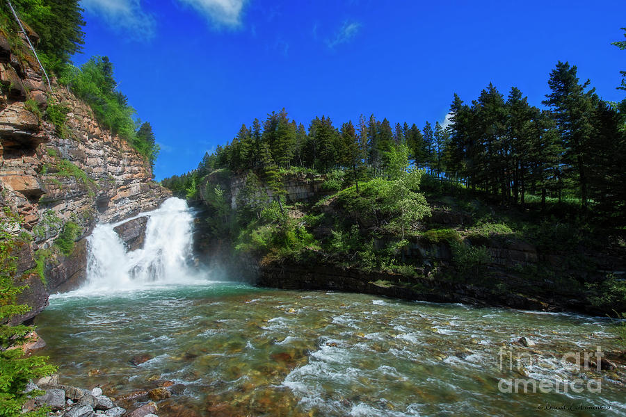 Waterfalls Waterton CN Photograph by David Arment