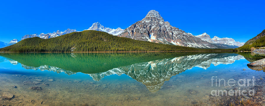 Waterfowl Lakes Spring Panorama Photograph by Adam Jewell