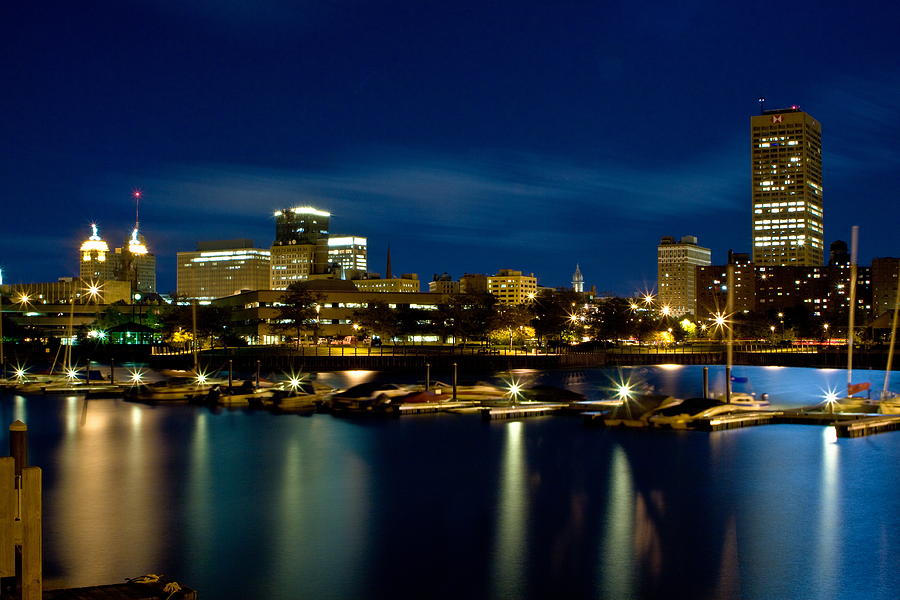 Waterfront Lights Photograph by Don Nieman
